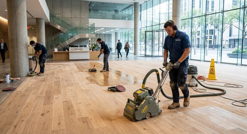Our team working on Flooring Service projects in Pompano Beach, FL