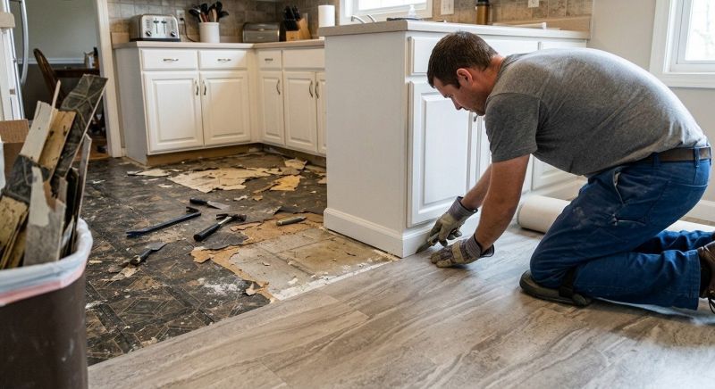 Linoleum Floor Installation in North Miami Beach, FL